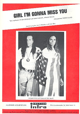 Girl I'm gonna miss you: