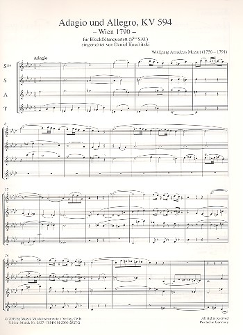 Adagio und Allegro KV594