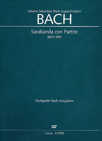 Sarabanda con Partite BWV990
