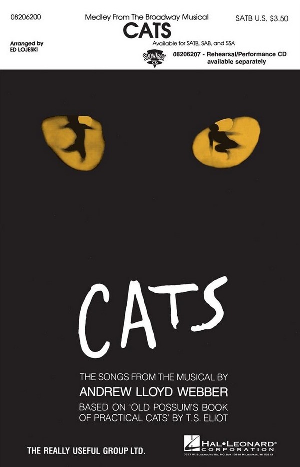 Cats-Medley for mixed chorus (SATB)