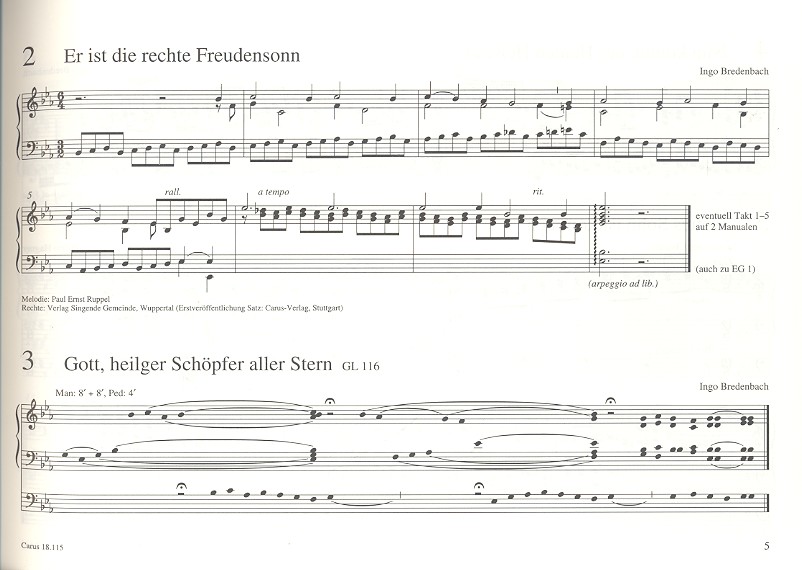 Aphorismen, Intonationen und Choralvorspiele zum EG