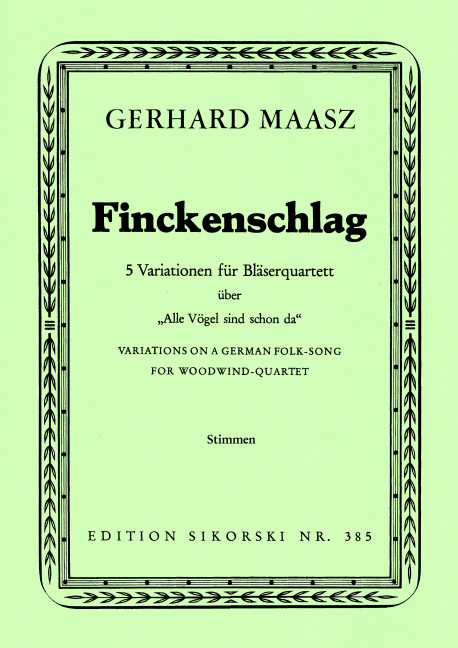 Finckenschlag für Flöte, Oboe,
