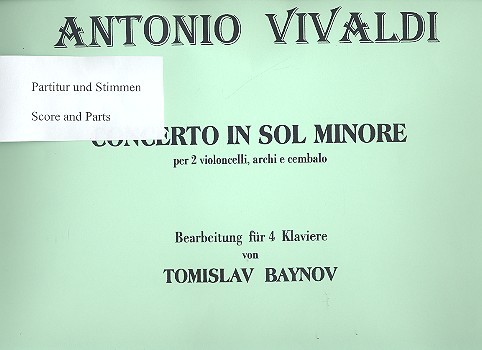 Konzert g-Moll für 2 Violoncelli, Streicher