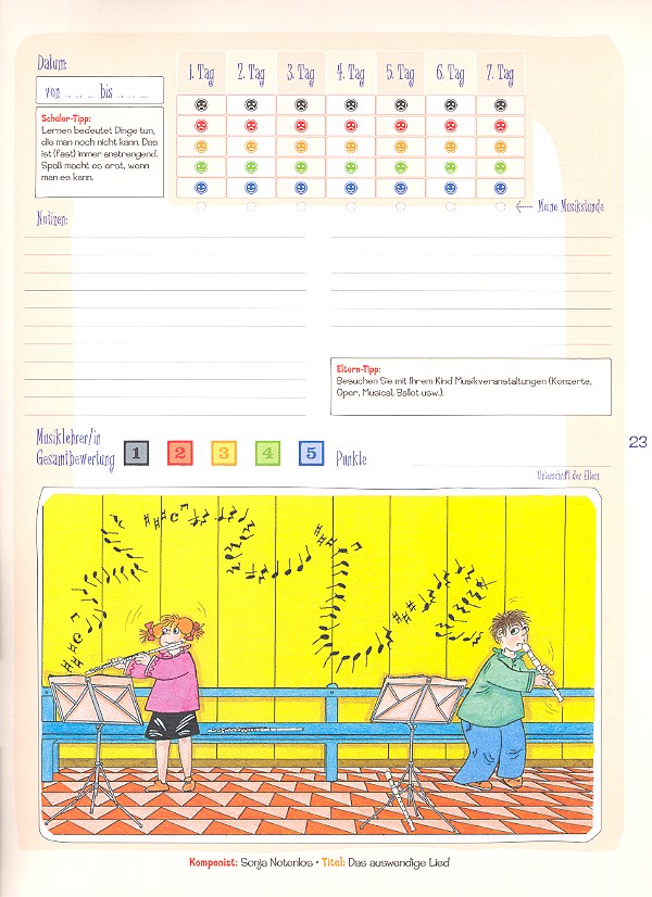 Agenda für junge Flötisten
