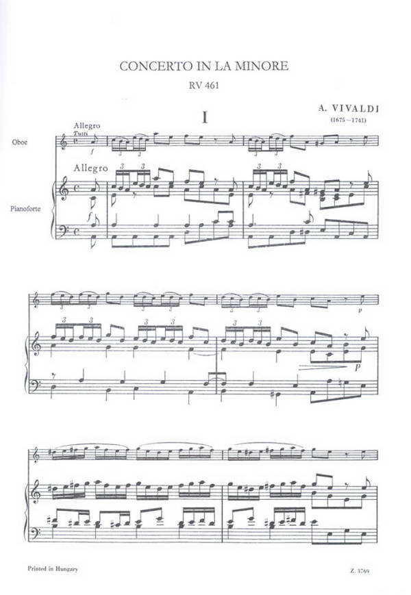 Concerto a-Moll RV461 für