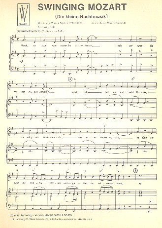 Swinging Mozart: für Gesang