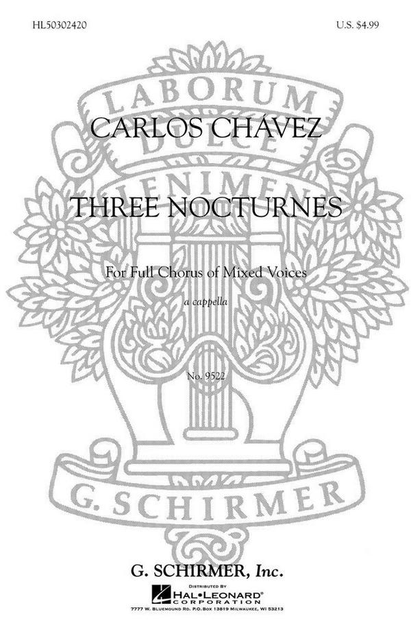3 nocturnes for mixed chorus