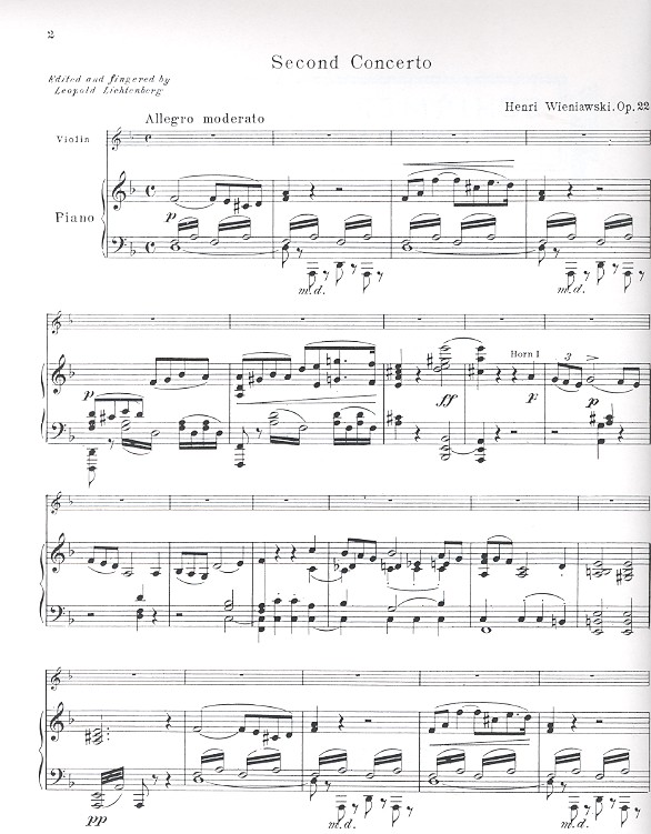 Concerto d minor no.2 op.22