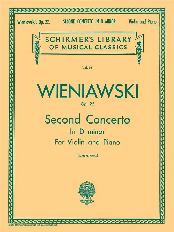 Concerto d minor no.2 op.22