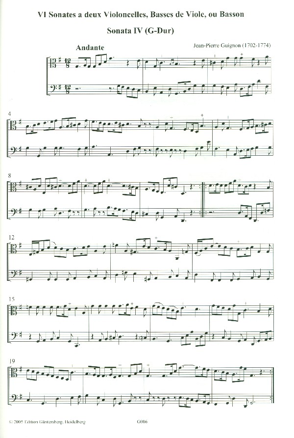 6 Sonaten op.2 (Nr.4-6) für