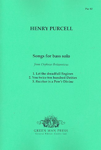 Songs for bass solo from Orpheus