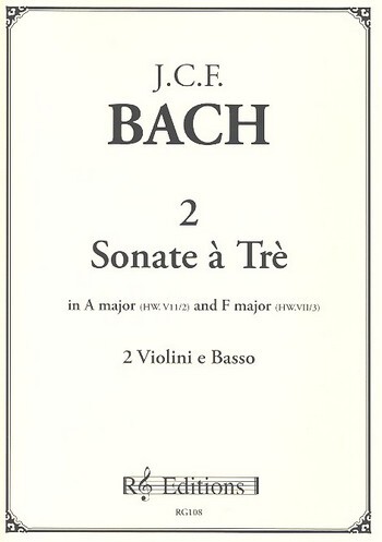 2 Sonate  a tre per 2 violini