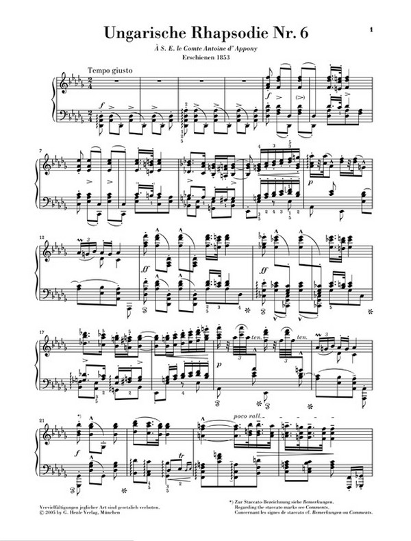Ungarische Rhapsodie Nr.6