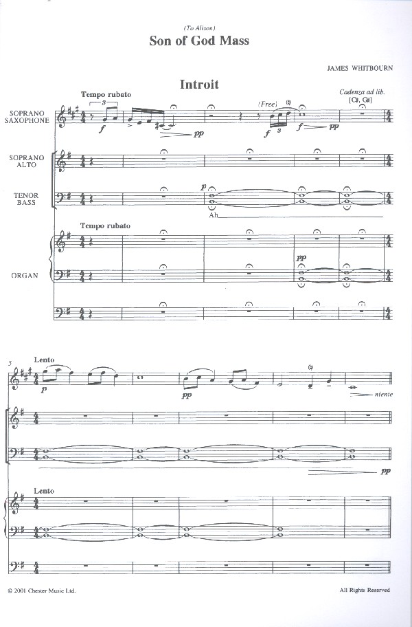 Son of God Mass for mixed chorus,
