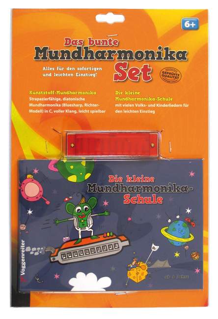 Das bunte Mundharmonika-Set: