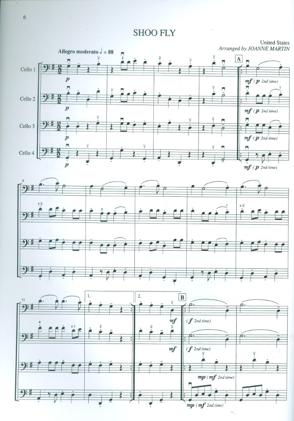 More Folk strings for cello ensemble