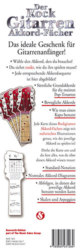 Der Rockgitarren-Akkord-Fächer