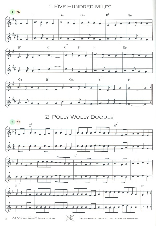 25 moderne Duette (+CD)