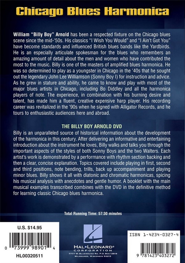 Chicaco Blues harmonica DVD-Video