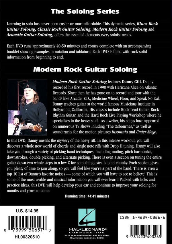 Modern Rock Guitar soloing DVD-Video