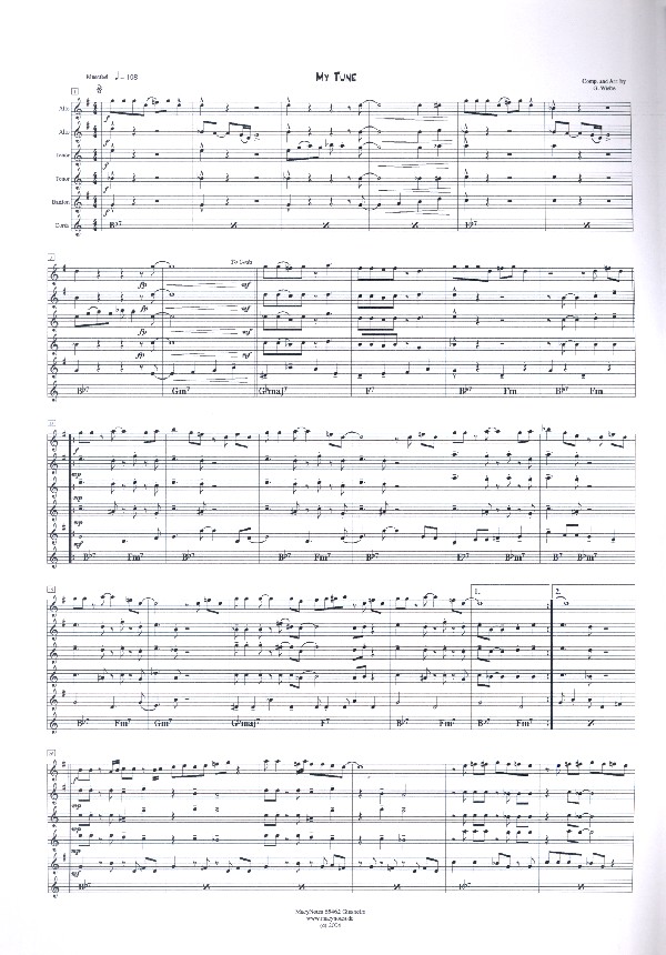 My Tune für 5 Saxophone