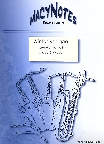 Winter-Reggae für 5 Saxophone