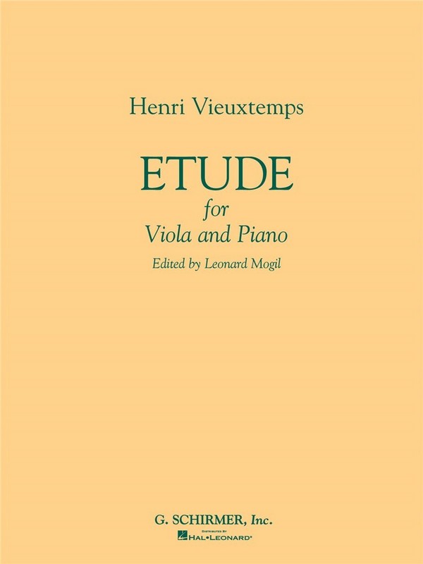 Etude c minor for viola and piano