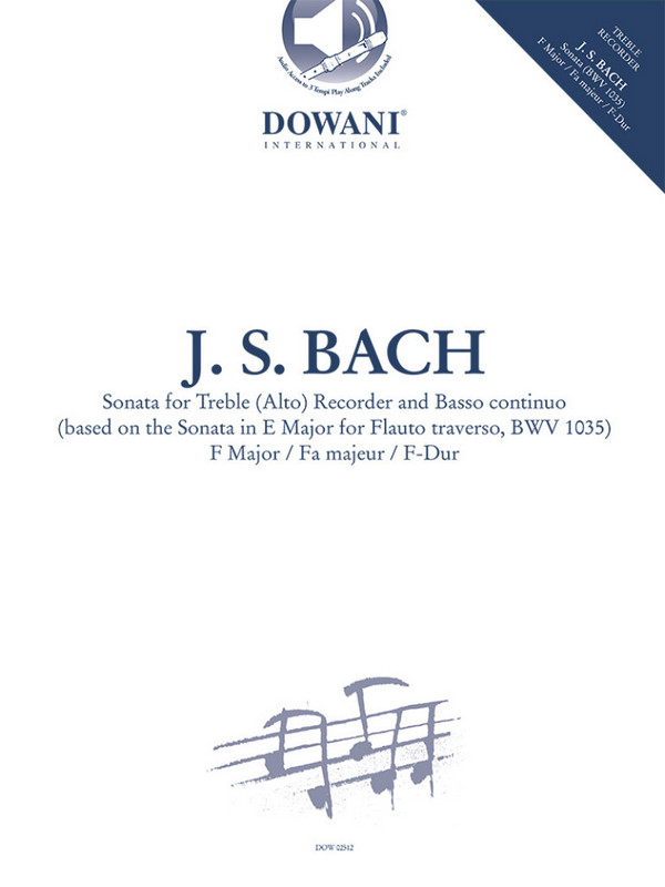 Sonate F-Dur BWV1035 (+Online Audio)