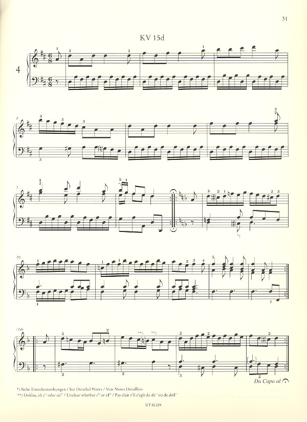 Klavierstücke Band 1 - Frühere Werke (bis KV315)