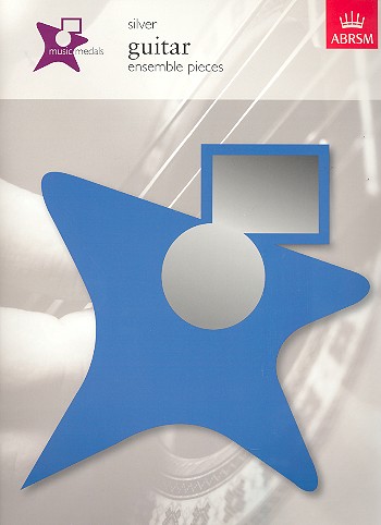 Music Medals Silver Guitar