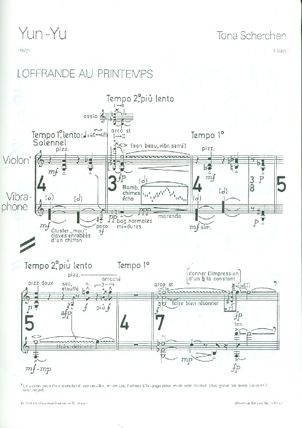 Yun-Yu für Violine und