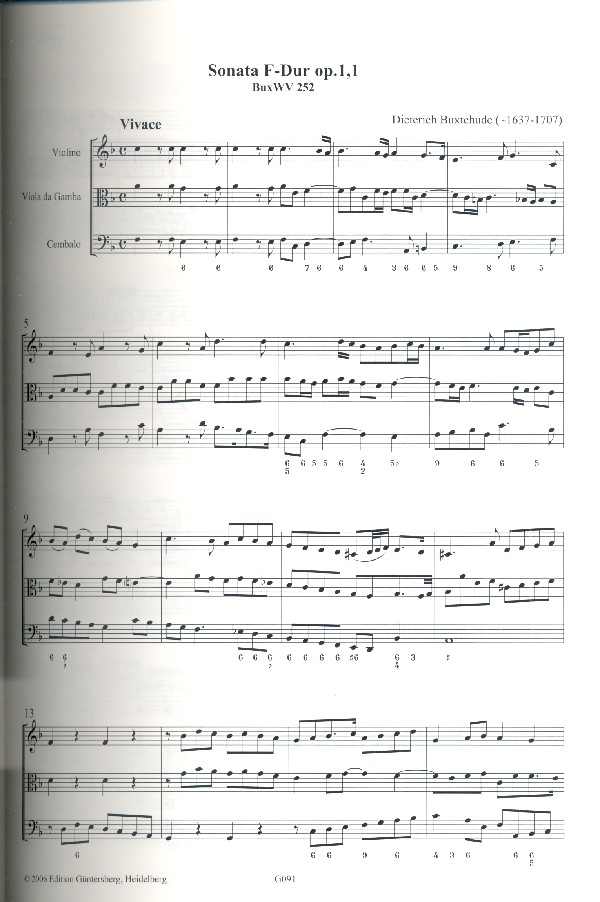 Sonate F-Dur op.1,1 BuxWV252