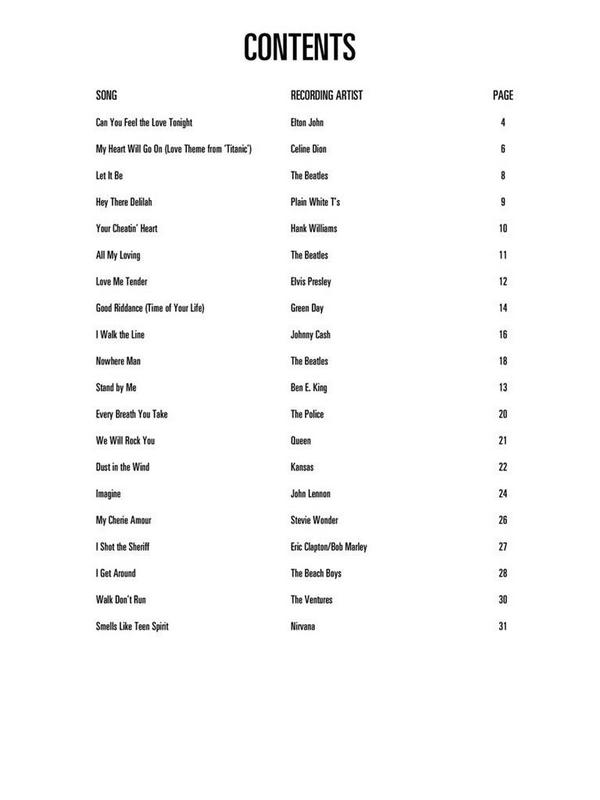 Easy Pop Melodies: 20 Pop