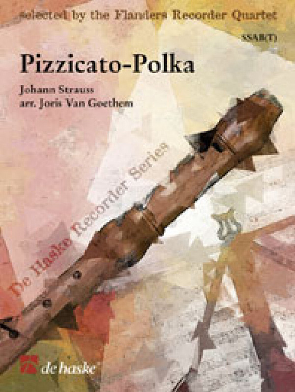 Pizzicato-Polka für 4 Blockflöten