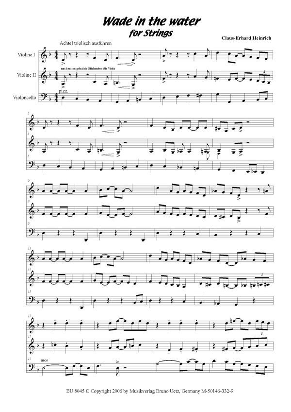Wade in the Water (A spiritual improvisation)