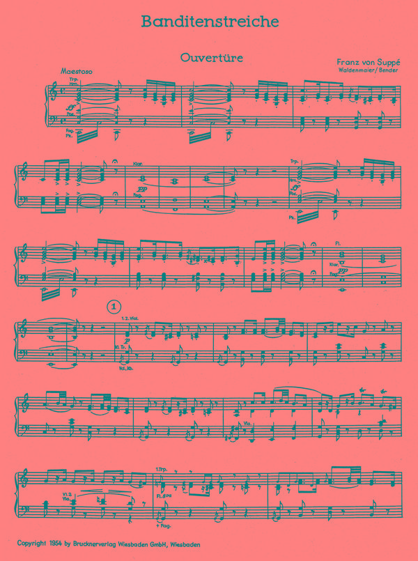 Banditenstreiche Klavierauszug