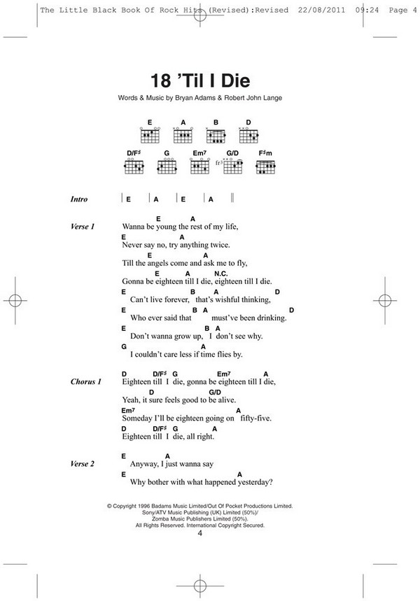 The little black Book of: Rock Hits