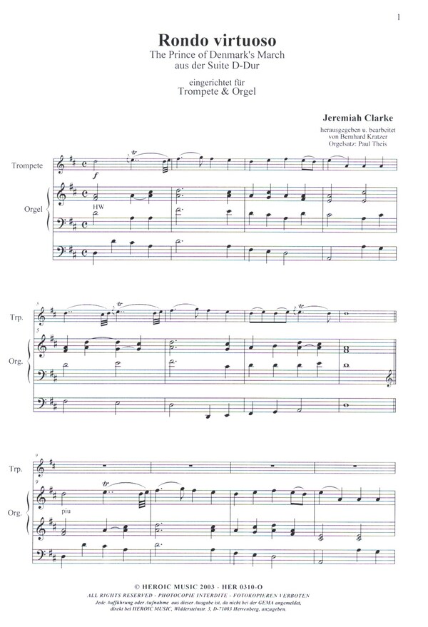 Rondo virtuoso für Piccolotrompete