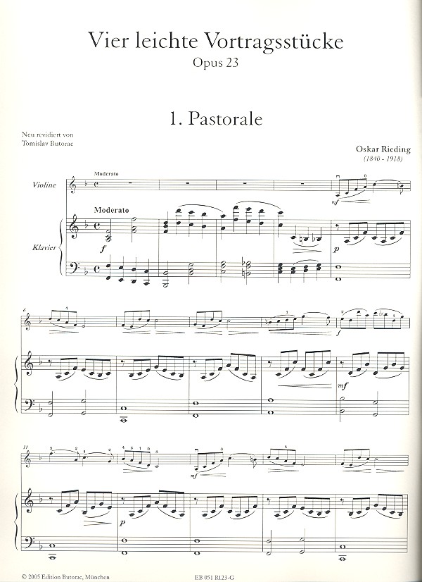 4 leichte Vortragsstücke op.23