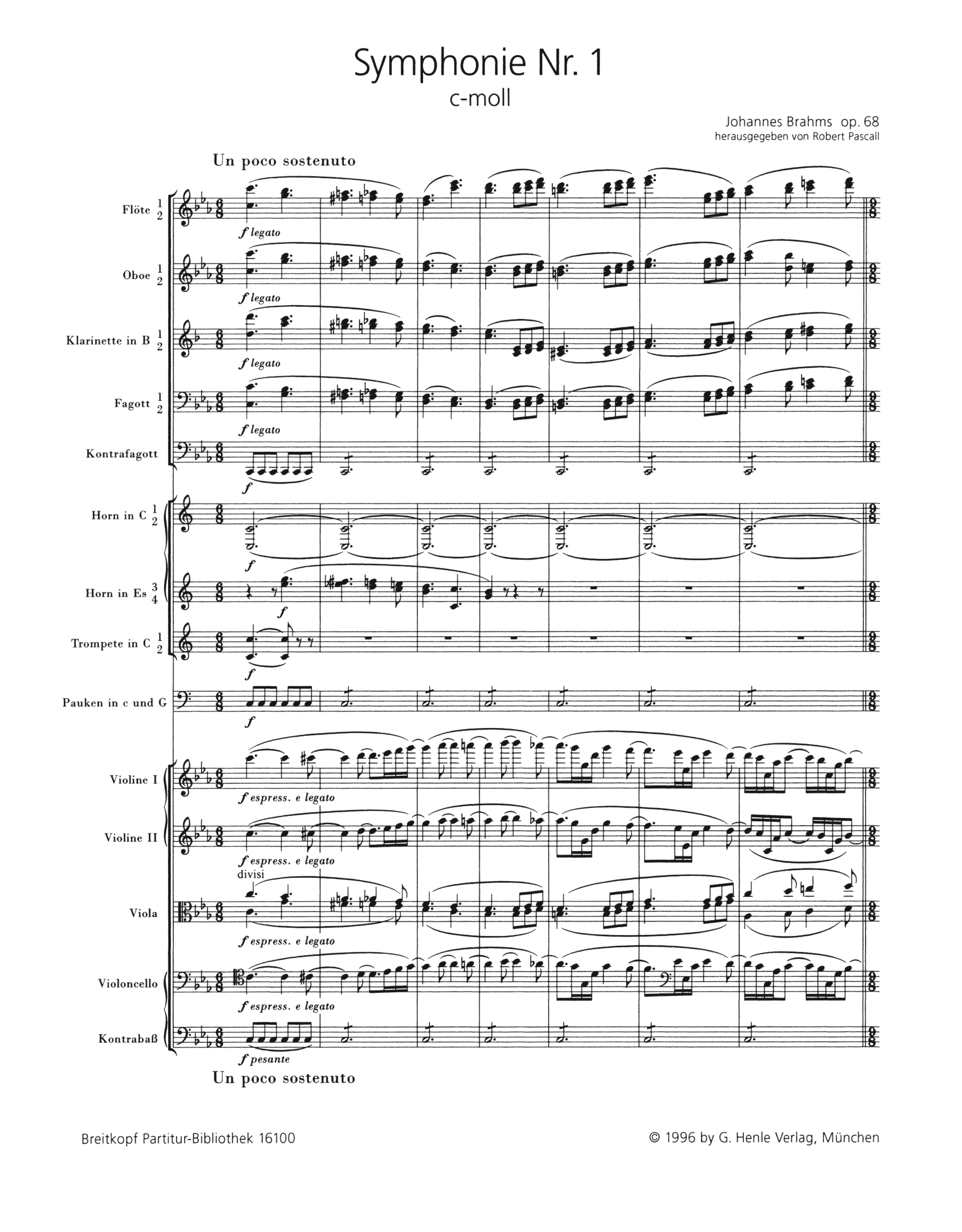 Sinfonie c-Moll Nr.1 op.68