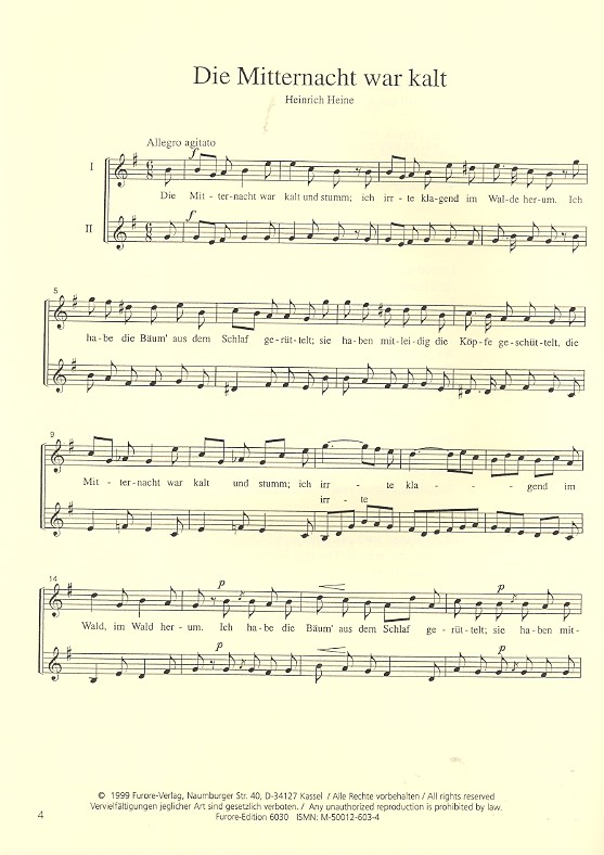 2 Duette mit Text von Heinrich Heine