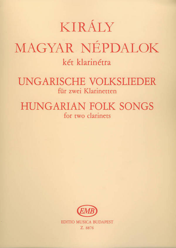 Ungarische Volkslieder für 2 Klarinetten