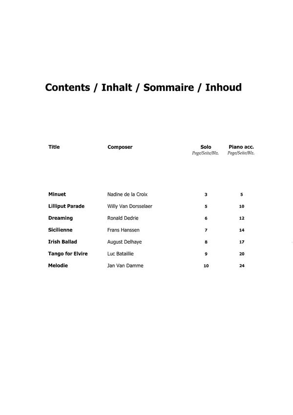 7 easy pieces for violin