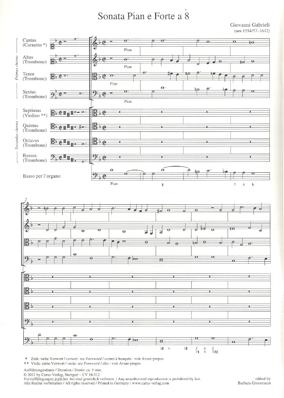 Sonata pian e forte