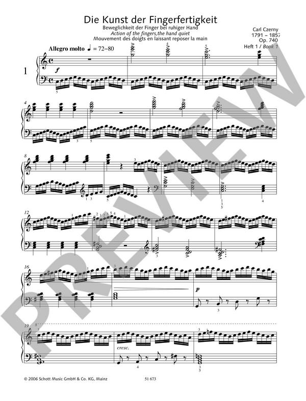 Kunst der Fingerfertigkeit op.740