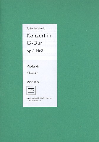 Konzert G-Dur op.3,3