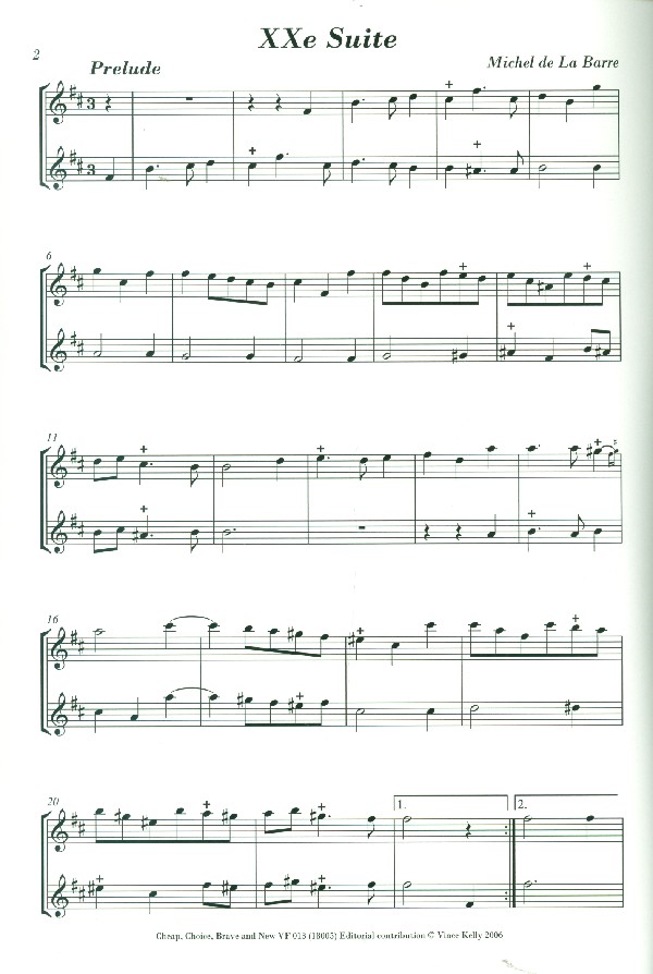 Suites 20 and 21 for 2 flutes (violins/