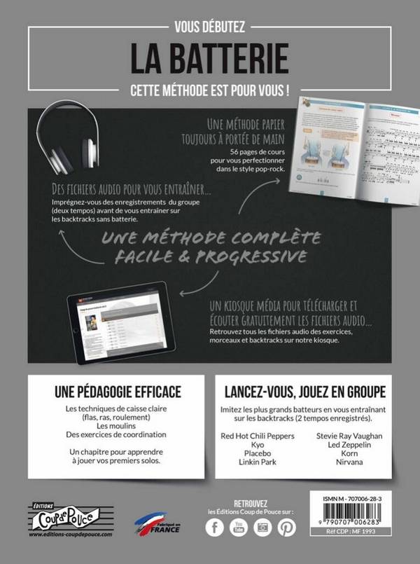 Débutant battérie vol.3 (+ Online Audio)