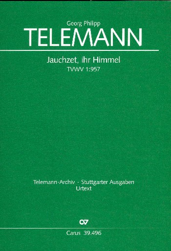 Jauchzet ihr Himmel TMV1,957 Kantate