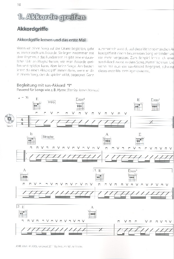 Perfekt Songs begleiten mit Gitarre (+CD)